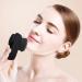 Face Scrubber - Comfortable Face Wash Brush - 2 in 1 Facial Tool Soft Bamboo Charcoal Bristles with Lid for Cleaning Deep Pore Coatuiyo - Buy Online on GoSupps.com