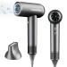 Hair Dryer Negative Ionic Blow Dryer with 110 00RPM High-Speed Motor for Fast Drying Low Noise Thermo-Control Lightweight Portable Hairdryer with Magnetic Nozzle for Home Travel