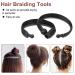 French Twist Hair Bun Maker - DIY Styling Tool for Women & Kids - Black Two Small - Buy Online on GoSupps.com