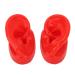 Large Base Silicone Simulated Ear Model Pair for Acupuncture in Hospitals - Red - Buy Online on GoSupps.com