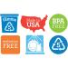 Preserve Everyday 16 oz Blue Cups Set of 4 | Eco-Friendly & Durable - Buy Online on GoSupps.com