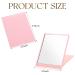 4-Piece Small Folding Travel Mirror Set - Compact Portable Pocket Makeup Mirrors for Women Girls - Stand Up Vanity Mirror - Pink White Green Black - 4.9 x 3.7 Inch - Buy Online on GoSupps.com