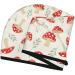 Quick-Dry Hair Towel Wrap | Cartoon Flat Mushrooms | Hair Drying Turban & Head Towel - Buy Online on GoSupps.com