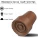 Crutch Tips Heavy Duty Replacement Rubber for Canes & Walkers - Non-Slip All Terrain Caps - Universal Fit - 4 PCS (Brown) - Buy Online on GoSupps.com