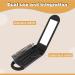 SJJJS Foldable Comb Black with Compact Mirror Pocket Size for Travel Car Sports Bag and Handbag - Buy Online on GoSupps.com