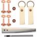 Red Copper Rivet and Burr Setter Tool Kit for Leather DIY Crafts - Buy Online on GoSupps.com