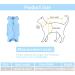 Cat Recovery Suit Cat Surgery Recovery Suit Cat Outfits for Cats Only Cone Collar Alternatives Suit for Cats Weaning Wounds Skin Diseases Cats Anti Licking Pajama Suit(Blue L Size) - Buy Online on GoSupps.com
