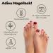 Miss Sophie Pedi Wraps - Burgundy Pedicure Nail Wraps | Long-Lasting Ultra-Thin Self-Adhesive Red Foils for Perfect Nails - Buy Online on GoSupps.com