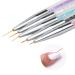 Buy AvoDovA 5-Piece Nail Art Liner Brush Set - Dual-Ended Nail Art Pens for Creative Designs | International Shipping Available - Buy Online on GoSupps.com