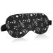 Haskirky Light Blocking Eye Mask Breathable and Adjustable Adult Men and Women Travel on Business Trips Yoga Meditation Light Smooth Comfortable Eye Mask Office Deep Sleep Goodies Music Black