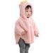 ITODA Toddler Winter Fleece Hooded Cape Coat - Pink (0-3 Years) - Buy Online on GoSupps.com