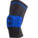 Compression Knee Sleeve Optimal Injury Recovery for Athletes Gym-goers Arthritis & Pain Relief (Black/Blue Large)