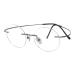 Eyekepper Titanium Rimless Round Reading Glasses Circle Readers Gunmetal Gunmetal 2.75 x