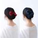 MOTZU 9-Piece Bowknot Hair Clip Set in Red | Women's Snood Net Barrette Bun Cover with Lace Bow Detail - Buy Online on GoSupps.com