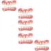 Mxrfactory dentures cosmetic lower teeth veneers smile teeth provisional dentures comfort teeth cosmetic veneer for bad teeth men and women reusable 5 pairs