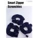 BSEKT Zipper Scrunchies Pocket Secret Velvet Hair Ties Bracelet for Apple AirPods - Black 3PCS - Buy Online on GoSupps.com