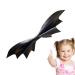 Mimoqk Gothic Hair Clips Gothic Hair Clips Funky Black Bat Wings Hair Pins | Ponytail Duck Beak Headwear Bars Accessories for