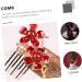 Ipetboom 1pc Hair Comb Women Hair Accessories Wedding Hair Clip Hair Jewels for Women Hair Retro Insert Comb Japanese Decor Agate Wedding Hair Decor Combs Pearl China Miss Copper - Buy Online on GoSupps.com