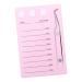 Hemoton Magnetic Eyelash Board Grafting Eyelash Tray Eyelash Glue Gasket Hand Eyelash Extension Holder Lash Tile Durable Eyelash Pallet Lash Tools Acrylic Pink Plastic Cup Epoxy 14.3x9.4cm Pink