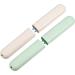 VOCOSTE 2pcs Travel Toothbrush Holders Case for Travel Business - Green Beige - 8.07''x1.22''x0.83 - Buy Online on GoSupps.com
