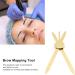 Adjustable Eyebrow Ruler with Compass Design Stainless Steel Simple and Convenient Measurement Symmetrical Eyebrow Shape with Effective Solutions - Buy Online on GoSupps.com