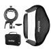 Godox 31x31inch 80x80cm Foldable Softbox Diffuser with Godox S2 S-Type Bracket Bowens Mount Speedlite Bracket for Godox V1,AD200Pro, AD400Pro,TT350,V860II Series