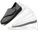LEEWE Diabetic Slippers - Adjustable Closure, Memory Foam, Comfortable for Swollen Feet - Black (Size 45) - Buy Online on GoSupps.com