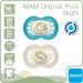 Buy MAM Day & Night Pacifiers 16+ for Boys - Set of 6 with Sterilized Transport Boxes | Soft Silicone & Original Design - International Shipping Available - Buy Online on GoSupps.com