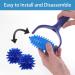 Massage Roller with Handle & Interchangeable Hedgehog Balls - Self Massage for Muscle Pain Relief | Blue - Buy Online on GoSupps.com