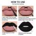 DNM 3Pcs Matte Lip Liner & Liquid Lipsticks Set - Smudge Proof, Long Lasting, Waterproof Makeup Set - Dark Blue, Black, Purple - 24 Hour Wear - Pack of 1 - Buy Online on GoSupps.com
