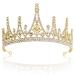 NODG Gold Tiaras for Women Bride Gold Crowns for Women Rhinestones Party Headbands Hair Jewelry Headwear Accessories for Women Halloween Cosplay Prom Costume Christmas