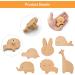 Briskore 6-Piece Animal Shape Wooden Cabinet Buttons for Children's Room - Elephant Drawer Handles & Furniture Knobs with Screws - Buy Online on GoSupps.com