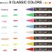 FBRYMK Liquid Chalk Markers - 8 Vibrant Colors, Erasable, Reversible Tip | For Chalkboard, Mirror, Car Window, Bistro Board & More - Buy Online on GoSupps.com