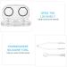 Exceart Mini Contact Lens Case - Transparent 8-Storage Glasses Holder for Eye Care | Compact & Portable Contact Lenses Storage Box - Buy Online on GoSupps.com