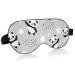 Haskirky Light Blocking Eye Mask Breathable and Adjustable Adult Men and Women Travel on Business Trips Yoga Meditation Light Smooth Comfortable Eye Mask Office Deep Sleep Goodies Grey Panda Stars