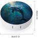 Stylish Dolphin Ocean Print Contact Lens Case | Portable Lens Care Box for Travel - Buy Online on GoSupps.com