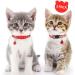 Taglory Reflective Cat Collar with Safety Clasp & Bell - 2-Pack Adjustable Red Collars for Kittens & Cats (15-20cm) - Buy Online on GoSupps.com