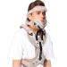 Head-neck-breast orthosis cervical thorax orthesis chest-neck-necked clamp light orthosive head in free size after the operation gray (one size gray) unit size gray