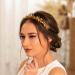 IYOU Vintage Crystal Headbands Gold Rhinestone Hair Bands Beads Bridal Wedding Hair Accessories for Women - Buy Online on GoSupps.com