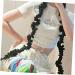 FOMIYES Wig Braid Ponytail Hair Extensions Ponytail Drawstring Braids Curly Hair Extensions Dreadlock Ponytail Braid Wigs Women Hair Extensions Miss To Weave Decorate High Temperature Wire 75X8CM Black - Buy Online on GoSupps.com