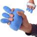 Finger Separator Protection Finger Contracture Cushion Finger Separator Bed-ridden elderly care products Elastic Band Hand Finger Aid for Contracture and Stroke Hemiplegia(Blue)
