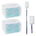 Volumoon Manual Dust Removal Set 20 Pcs Duster Removal Refill Kit with 2 Handle Strong Electrostatic Dust Removal Fluffy Duster Refills for Home Office& Car Cleaning (Blue)