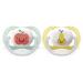 Philips Avent Ultra Air Pacifier 2 Pack | BPA-Free & Breathable for Babies 0-6 Months | Includes Sterilization Box - Apple/Pear (SCF080/17) - Buy Online on GoSupps.com