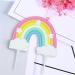 Airfish Rainbow Cake Topper Rainbow Cake Decoration for Happy Birthday Rainbow Theme Cake Supplies for Boys and Girls Party Anniversary Wedding Kids - Buy Online on GoSupps.com