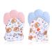 Oudqfcj 2PCs Baby bite gloves with bite ring toys soft bite ring baby bpa free soothe wound gums gloves bite ring toy for 0-6 months baby