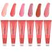 PICKX Pink Powder Blusher Liquid Beauty Stick Soft and Durable Shiny Velvet Texture Easy to Mix Soft Powder Blusher Makeup Durable and Soft Natural Dew (6PC One Size) 6pc One Size