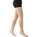 MGANG 15-20 mmHg Compression Stockings for Men & Women | Thigh High Footless Compression Sleeves for Varicose Veins & Edema | Medical Travel Support | Beige L Large - Buy Online on GoSupps.com