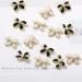 FEIlei 10Pcs 3D Bow Nail Charms Pearl Bowknot Nail Art Decorations Metal Nail Studs - Buy Online on GoSupps.com