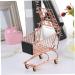 FRCOLOR Rose Gold Makeup Products Storage Rack & Trolley | Trendy Iron Clothes Drying Cart - 12x10.5x8 CM - Shop Internationally - Buy Online on GoSupps.com