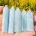 Crystal Stone Natural Blue Aquamarine Quartz Crystal Point Tower Gemstone Home Decor Natural Stones and Minerals Reiki Gift (Color : Blue Size : 50-60mm) 50-60mm Blue - Buy Online on GoSupps.com